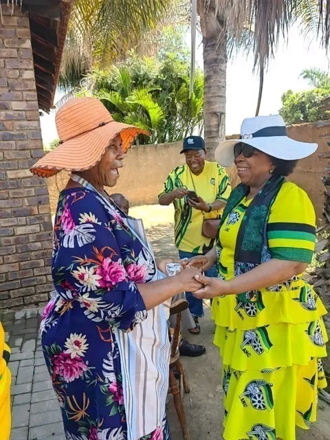 Nkosazana Dlamin-Zuma campaigning for ANC ahead 2024 general elections in Hammanskral.