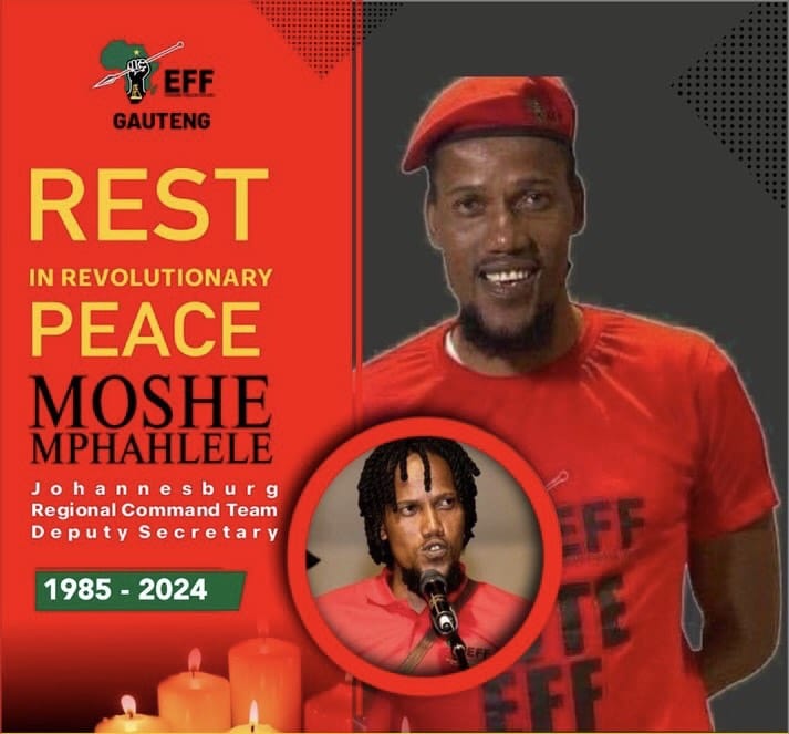 Image of a candlelight vigil for Moshe Mphahlele