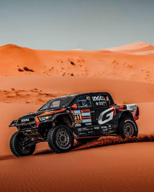 Henk Lateran suffers a setback at stage 9 of the Dakar Rally. Image: @henk_lategan shared via instagram.