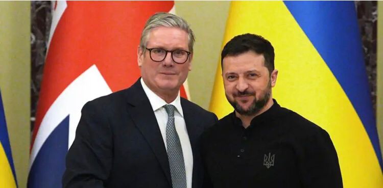 Prime Minister Keir Starmer signs a 100-year pact with Ukraine showcasing continued solidarity with the war-stricken nation. Image: BBC News.