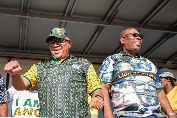 ANC secretary general Mbalula and chairperson of the Gauteng ANC Lesufi. Image: Africa Confidential.
