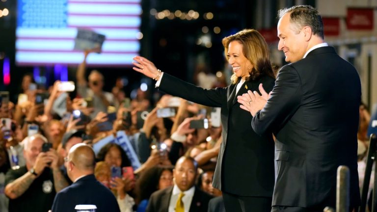 Kamala Harris visiting a watch party at Cherry street. Image: EWN 13.