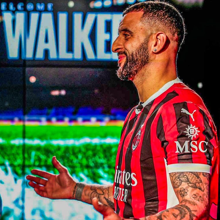 AC Milan welcomes Kylie Walker on a free bid from Manchester City. Image: Xena J. Gill shared via X.