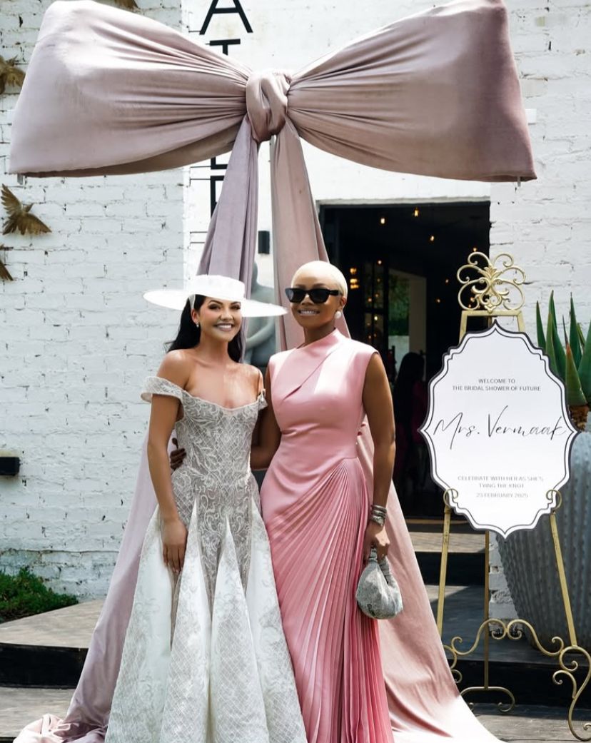 Bonang Matheba dazzles in pink at Natasha Joubert's bridal shower Image : Bonang shared via Instagram