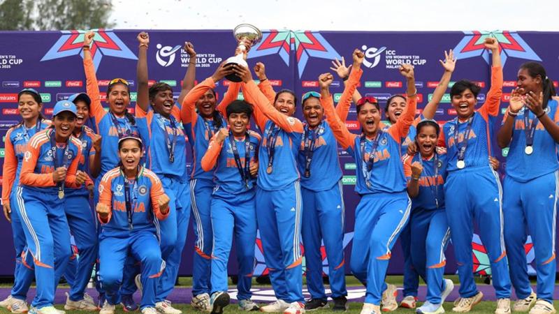 India’s women’s under 19 win second T20 World Cup. Image: OFM.