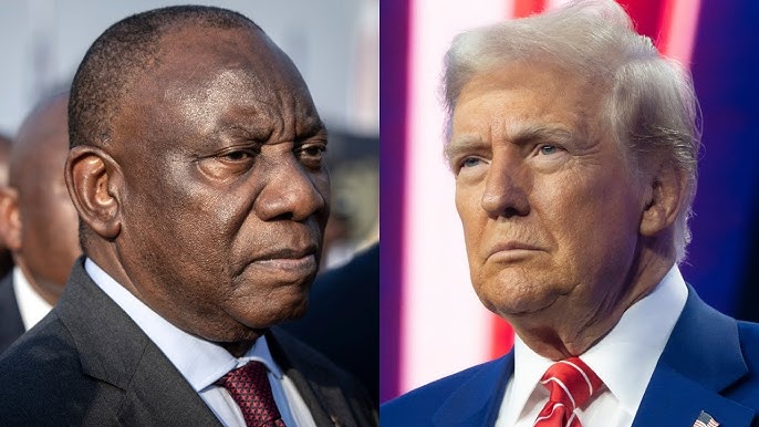 U.S. President Donald Trump cuts financial aid to South Africa due to the Land Expropriation Bill claims. Image: Sky News.