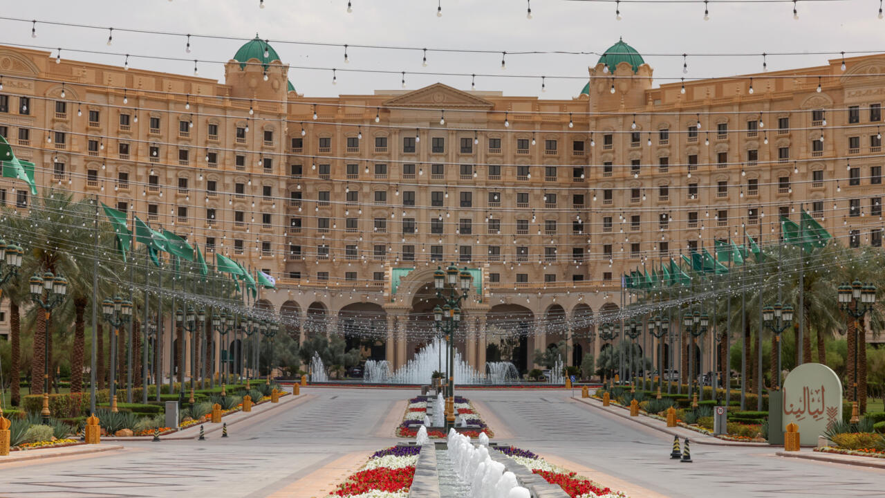 The Ritz-Carlton in Riyadh where talks are underway with US mediation to try to reach a ceasefire in the Russia Ukraine war, photo: AFP