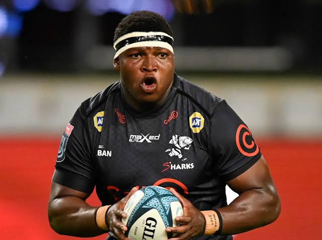 Ntuthuko Mchunu will trade Sharks colours for Stormers blue next season, bolstering their front-row options. Image: News24.