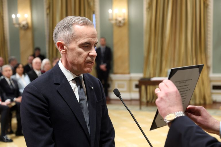 Mark Carney, a former central banker, was officially sworn in as Prime Minister of Canada. Image: Al Jazeera.