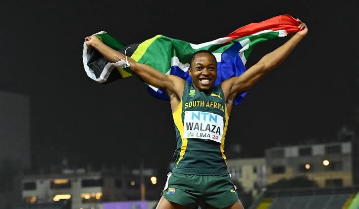 Sprint sensation Bayanda Walaza clocks a sub-10-second 100m, making history at the Athletics Gauteng North Championships. Image: Good Things Guy.