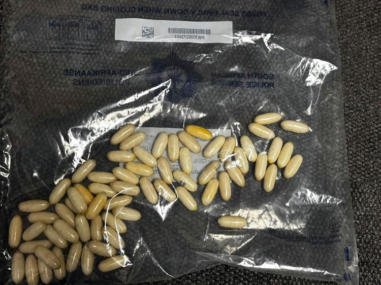 Cocaine pallets found in a Brazilian woman’s bag in Cape Town International Airport. Image: SAPS.