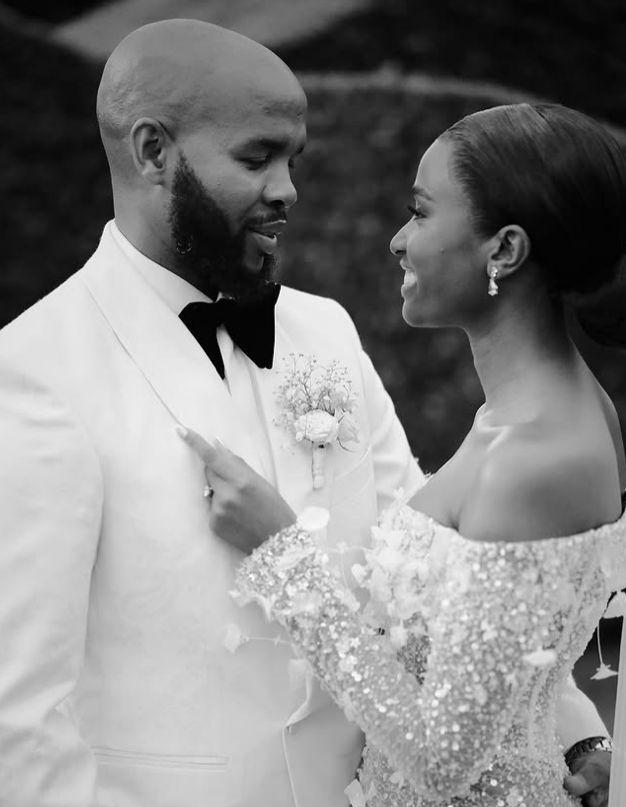 Zozi shocks the public with wedding pictures on social media. Image: Zozibini Tunzi shared via Instagram @zozitunzi.