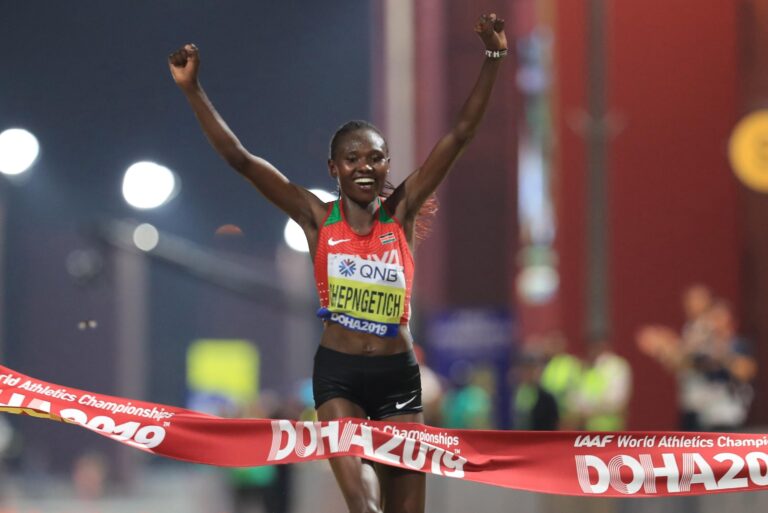 London Marathon 2025 still promises excitement, despite the absence of two Kenyan greats. Source image: world athletics