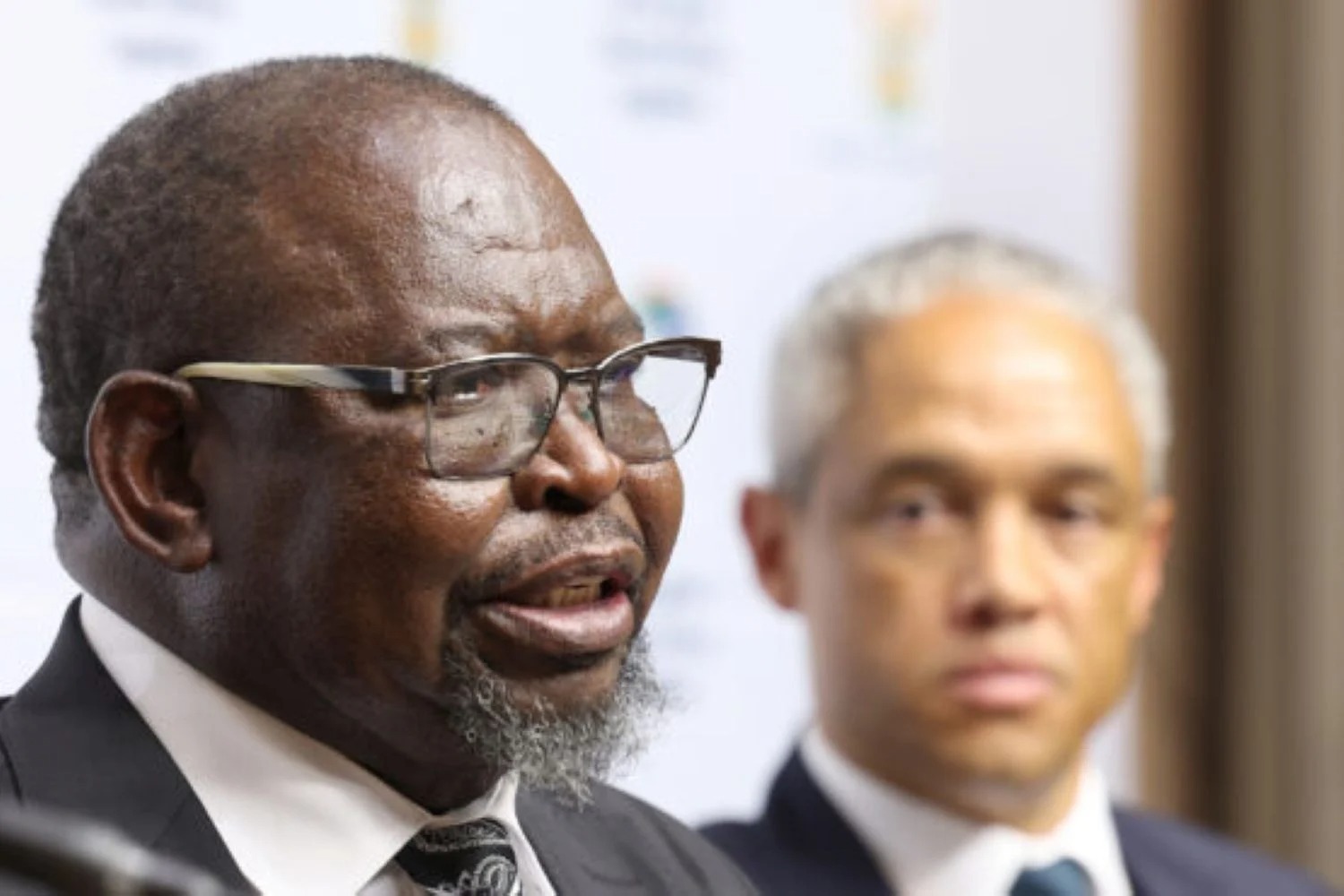 Finance Minister Enoch Godongwana (left) and National Treasury Director-General Duncan Pieterse are both defending the Vat hike in court. Photo: GCIS
