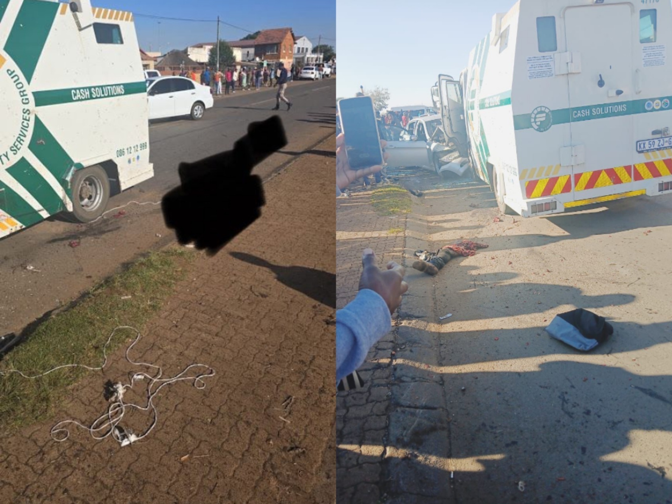 A failed CIT heist in Thokoza, Ekurhuleni, Gauteng East, has cost an alleged suspect a leg.