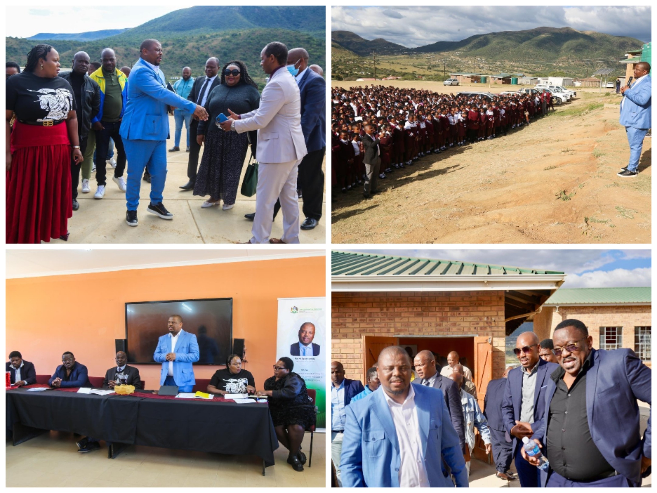 KZN education MEC, Sipho Hlomuka, visited Ebizimali High School in Nkandla following the alleged rape of four pupils.