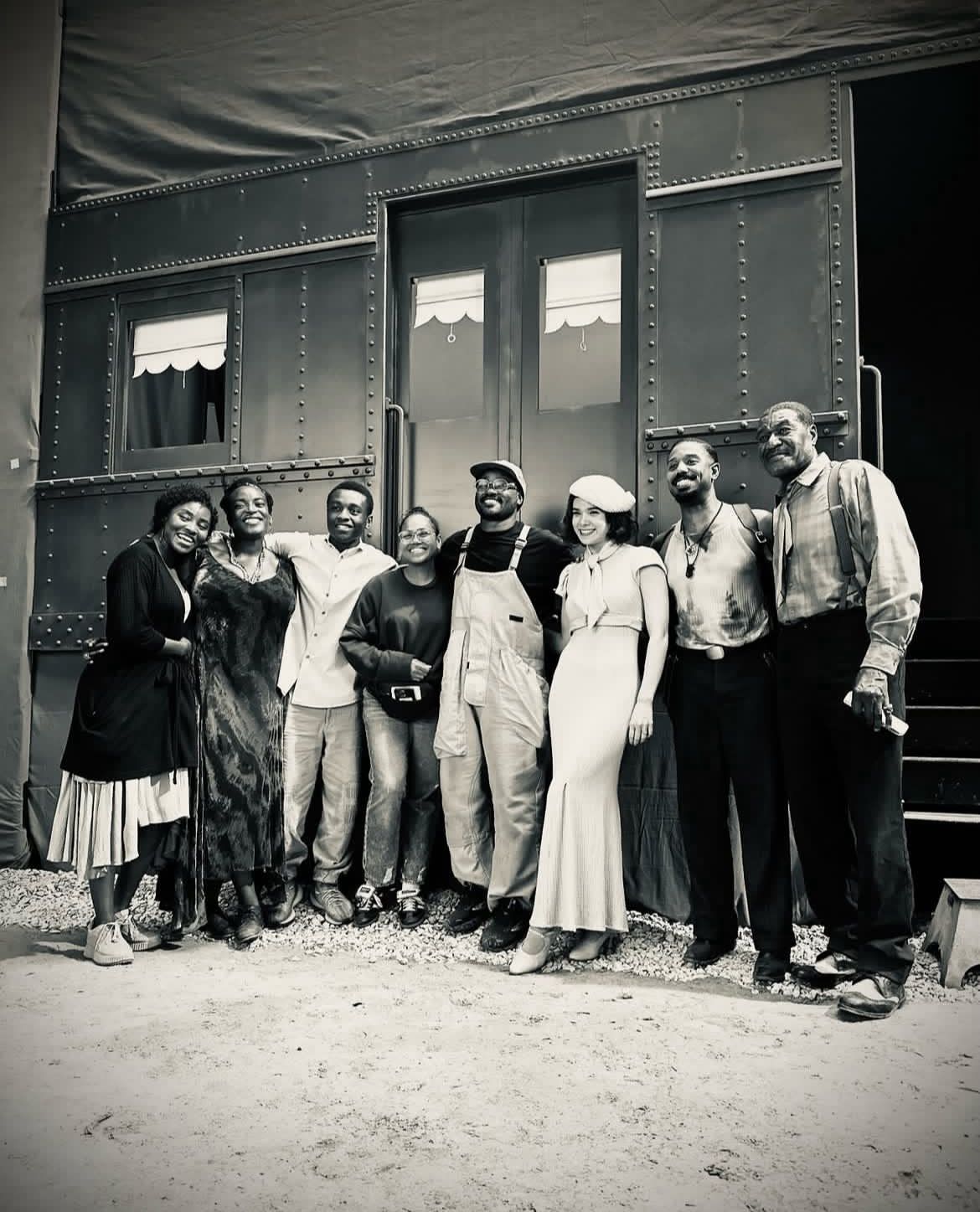 Ryan Coogler and the cast of Sinners on set. Image: Proximity Media shared via Instagram @proximitymedia.