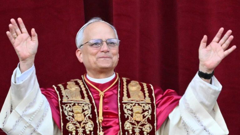 President Ramaphosa hails the election of Pope Leo XIV, the first American pontiff, calling his message of peace ‘a beacon of hope for humanity. Image: ENCA.