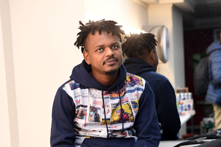 Podcast and Chill co-host, MacG, apologises to Minnie. Source image: Frennie Shivambu