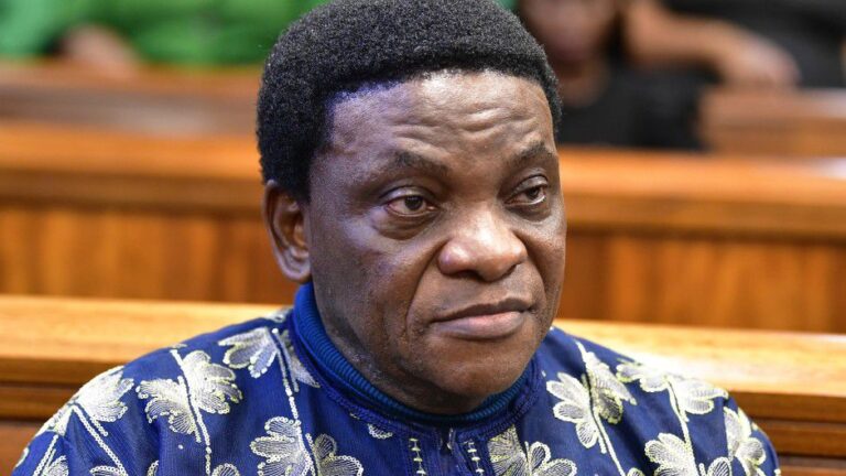 televangelist Timothy Omotoso back home. Image: eNCA.