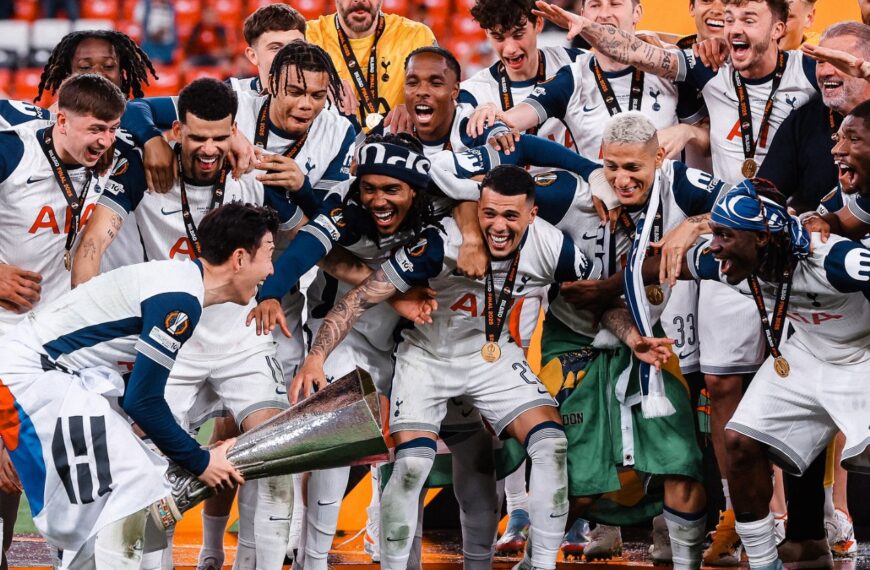 Tottenham Hotspurs beat Manchester United to win the Europa league final and end its cup drought. Image: Tottenham Hotspurs shared via Facebook