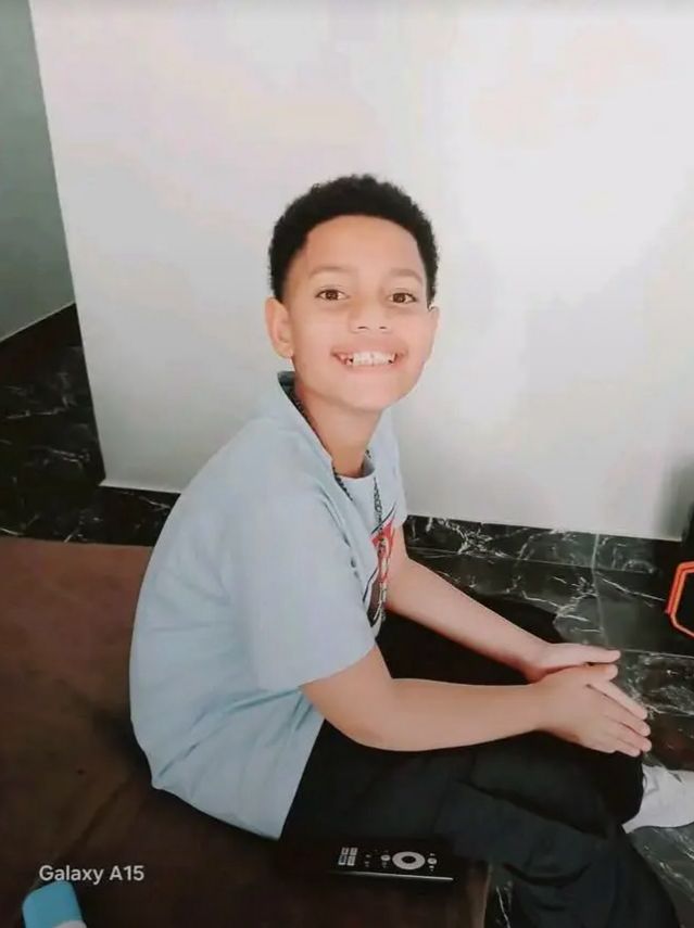 A heartbreaking tragedy unfolds as family and friends bid farewell to 11-year-old Jayden-Lee Meek, whose lifeless body was found near his home in Fleurhof, Johannesburg, after going missing the previous day. Source image: Bopheko Mamello