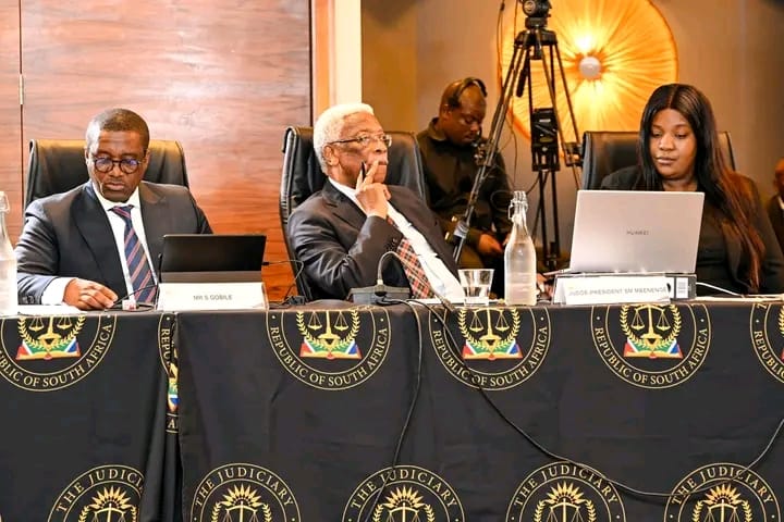 The Judicial Conduct Tribunal during the hearings into the sexual harassment allegations against judge president Selby Mbenege. Image from Facebook: The South African judiciary.