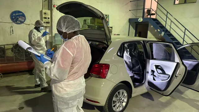 Authorities have seized the vehicle believed to have been used in the fatal attack on Olorato Mongale, 30, following an investigation by SAPS Crime Intelligence. Image: Athlenda Mathe shared via X @AthlendaM.