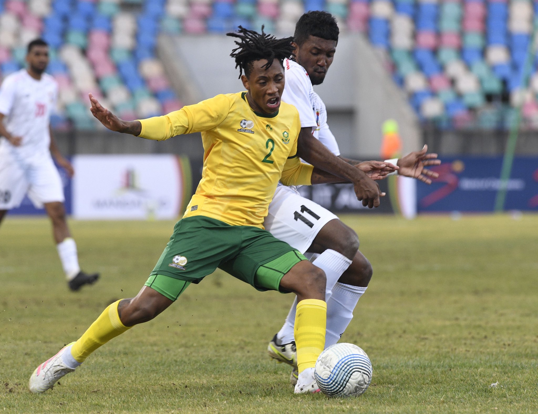 South Africa playing against Mauritius for the COSAFA Cup 2025. Image: COSAFA MEDIA.