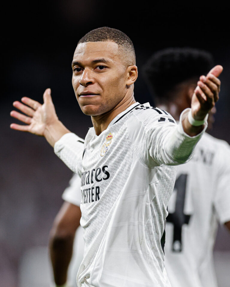 Real Madrid's forward French-man, Kylian Mbappe is reportedly hospitalized. Image: Real Madrid C.F on X