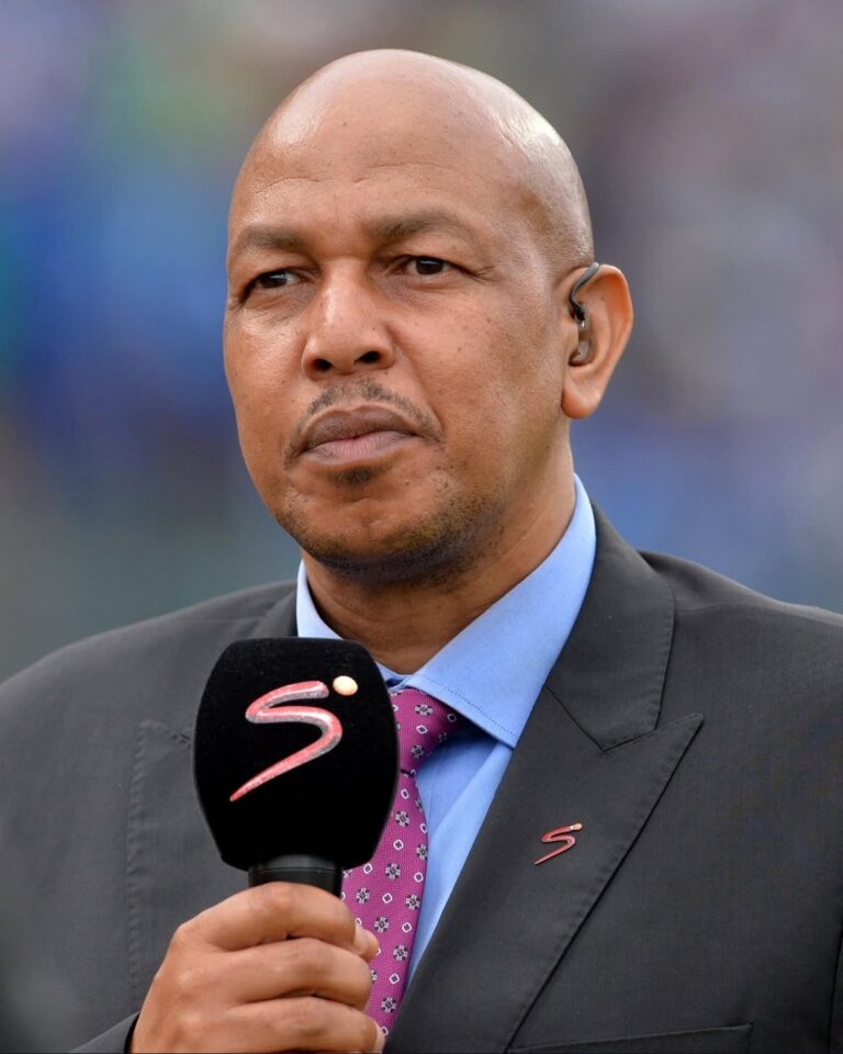 Phumlani Msibi, a renowned mic guru, has passed away at the age of 57. Image: SABC Sport shared via WhatsApp Channel.