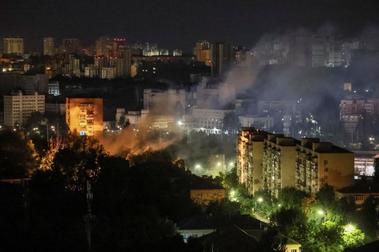 Devastating overnight barrage of Russian drones and missiles targeting Kyiv and surrounding areas [Image by The Economic Times]