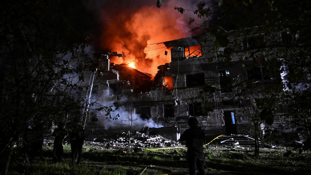 At least 15 people in a Russian strike overnight.