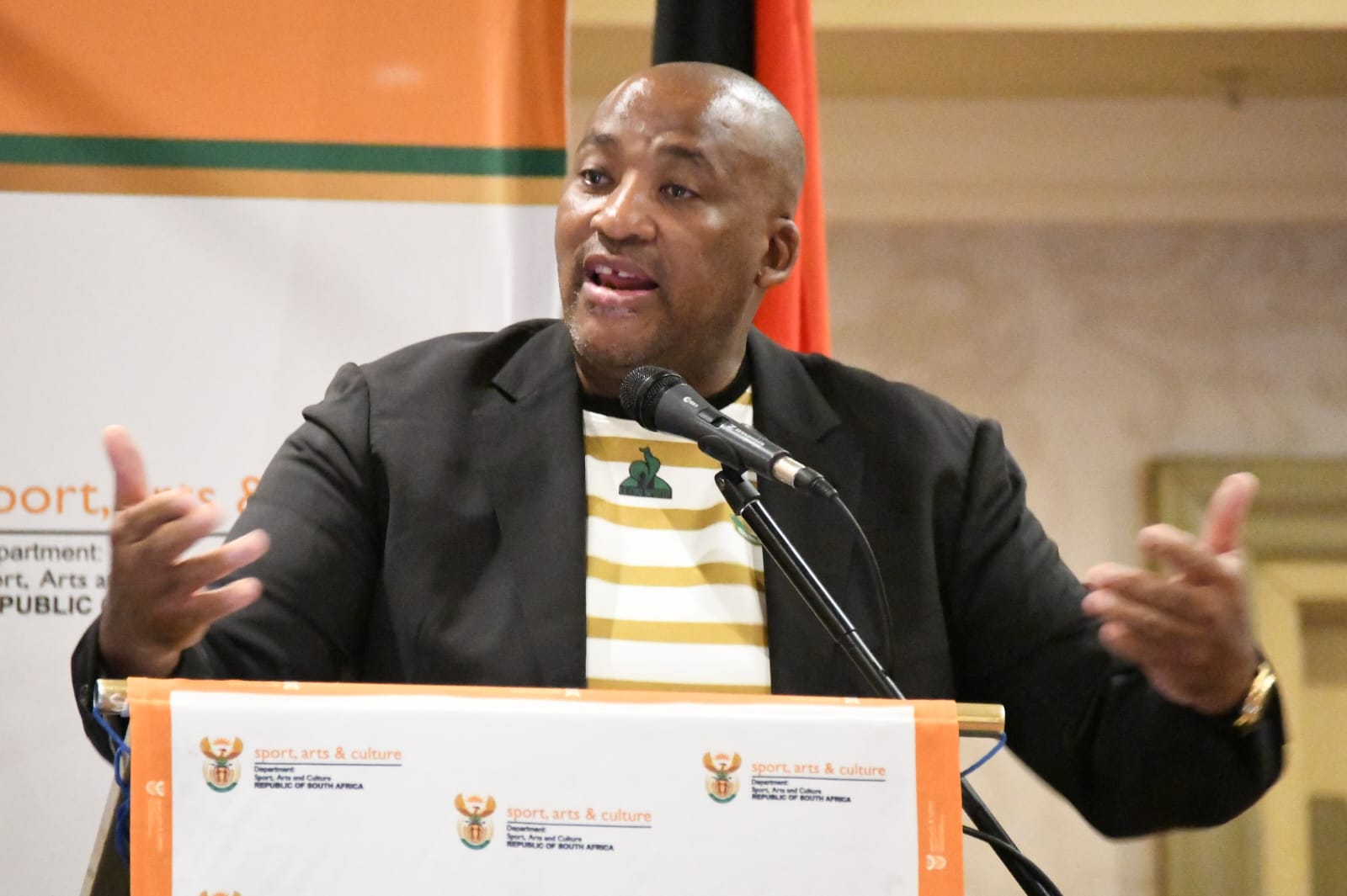 Minister of Sports, Arts and Culture Gayton McKenzie misses another important portfolio committee meeting. Image: McKenzie shared via X @GaytonMcK.