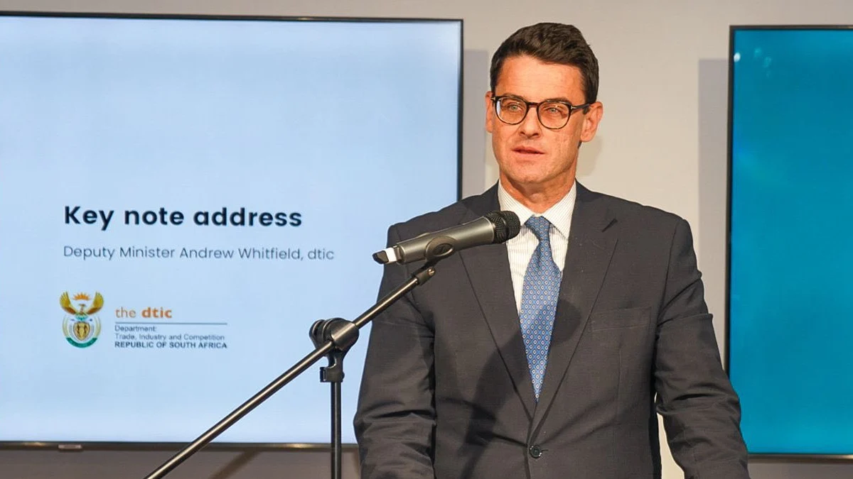 Eastern Cape DA Provincial Leader and Former Trade, Industry and Competition Deputy Minister Andrew Whitfield. [Business Tech]/ [SON] (your choice)