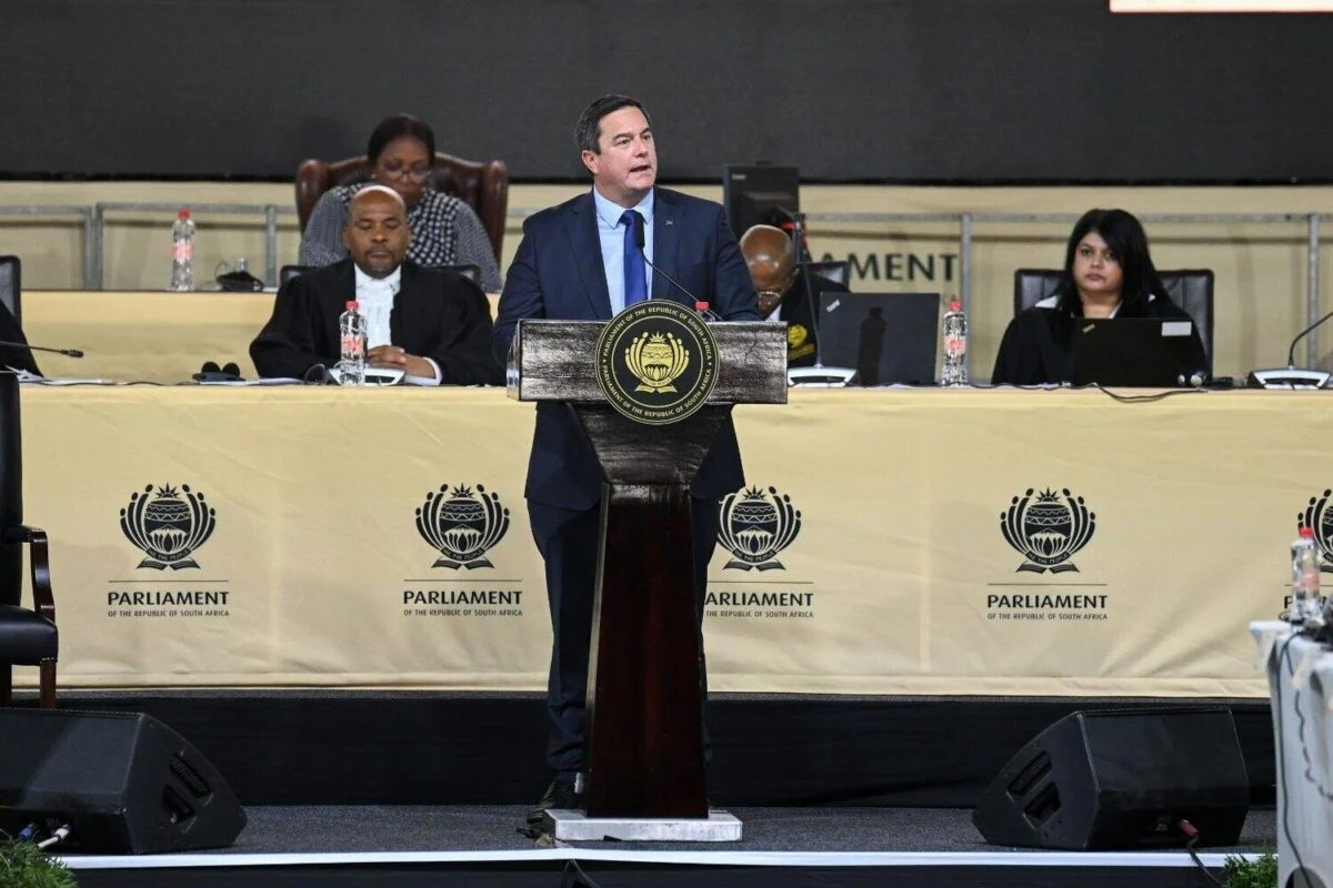 DA leader John Steenhuisen has accused President Ramaphosa of double standards and threatened to pull the party out of the GNU. Image: Gallo Images.