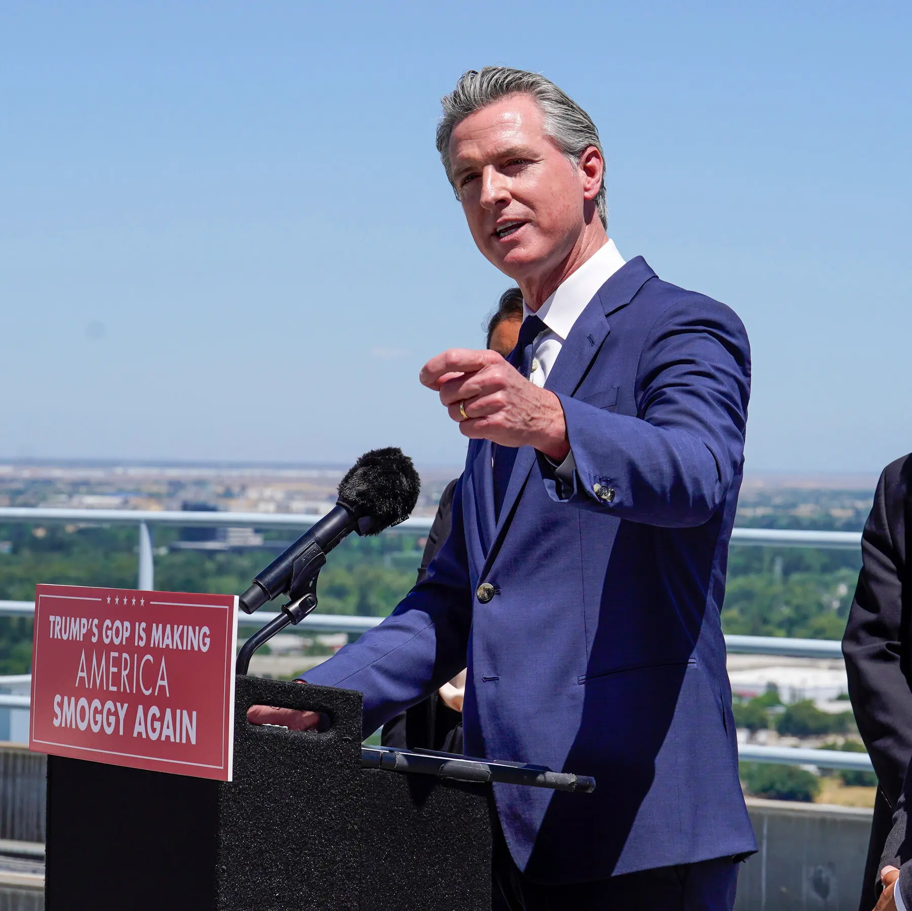 Newsom blasts Trump’s troop deployment as protests over immigration raids spread nationwide. Image: Associated Press.