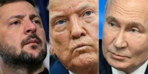Putin signals readiness for new Ukraine peace talks with Trump as Zelensky urges continued support amid ongoing conflict. Source image: AFP/ Yahoo News