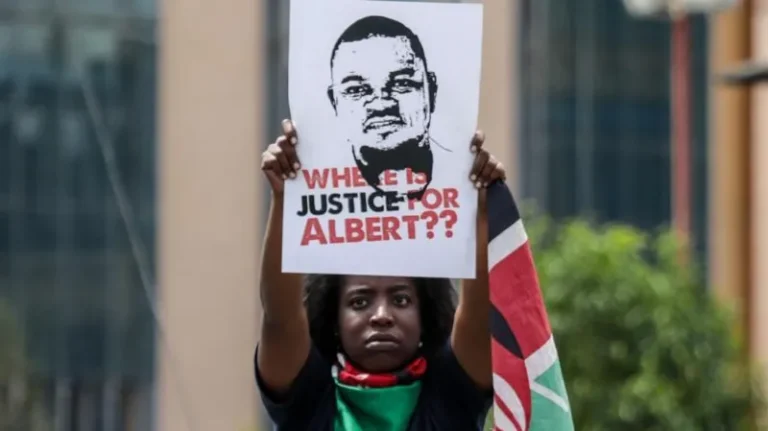 A post-mortem examination revealed that Kenyan blogger Albert Ojwang sustained head injuries consistent with physical assault. Image: EPA