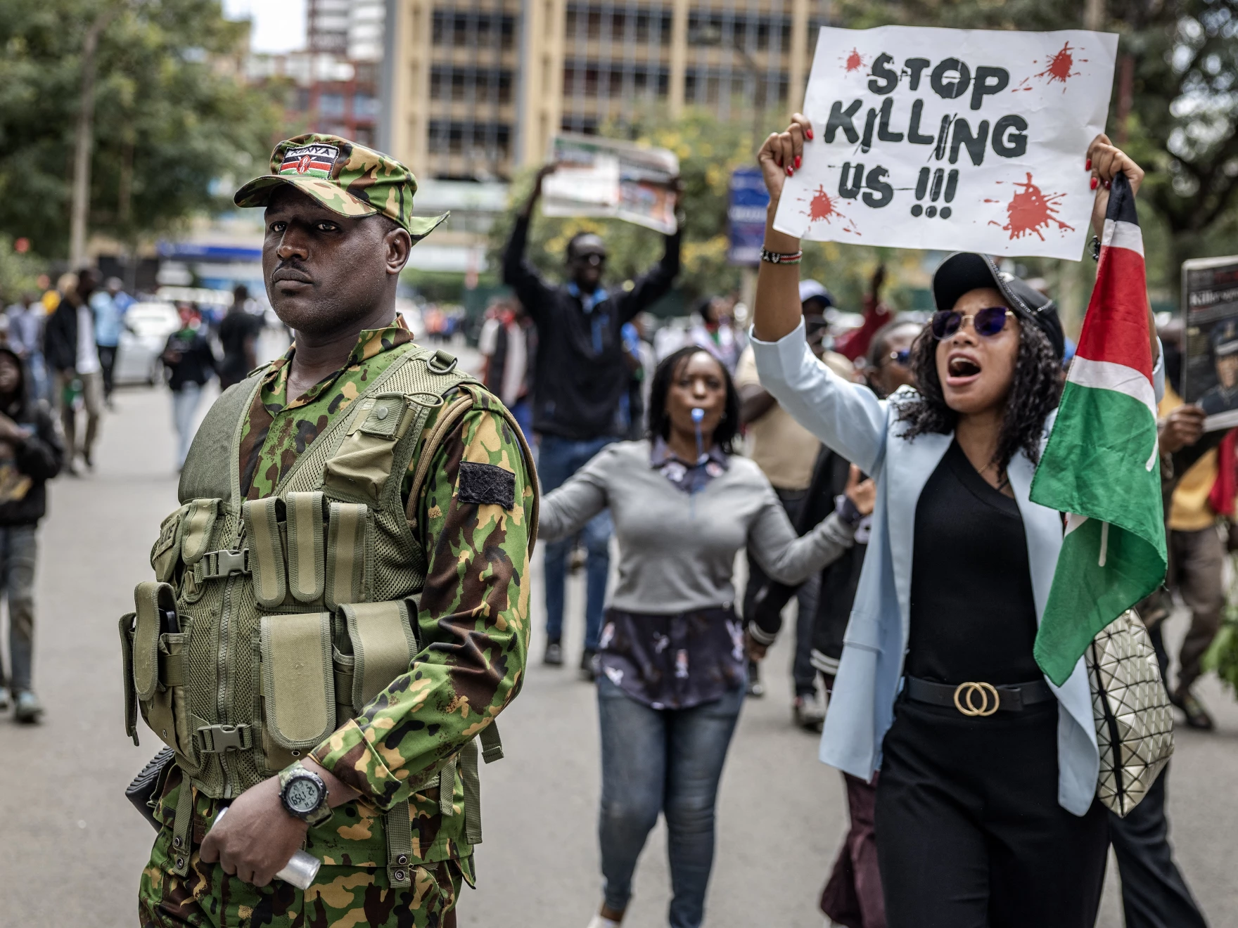 Three Kenyan police officers have been charged in relation to the death of 31-year-old blogger Albert Ojwang, who died in police custody. Image: Luis Tato/AFP