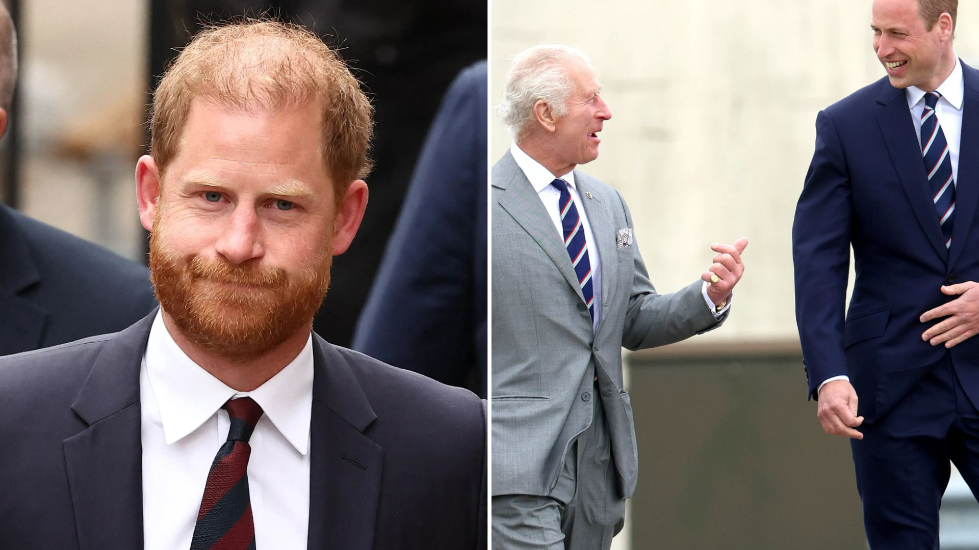 In a reported effort to mend the royal rift, Prince Harry, pictured here with King Charles III and Prince William, has invited them to the 2027 Invictus Games in Birmingham. Credit: AFP