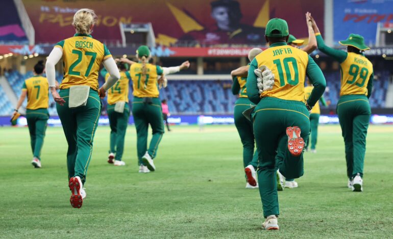 Tazmin Brits laid the foundation at the top of the order, but the Proteas Women needed late-innings heroics to reach 232. Image: Sportswire.