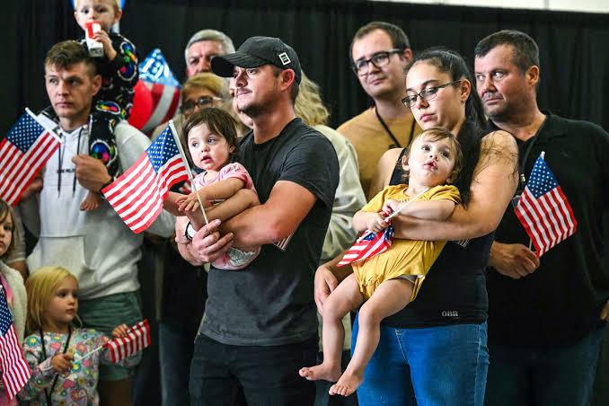 An Afrikaner family who came to the U.S. hoping for a safer life is now facing hardship while waiting for their asylum decision. Image: Jim Waston/AFP.