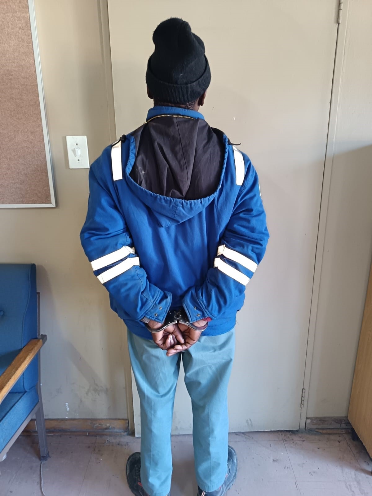 A 34-year-old man was arrested in Thabong on 22 June 2025 by Welkom Public Order Police following allegations of rape. Image: SAPS/Facebook