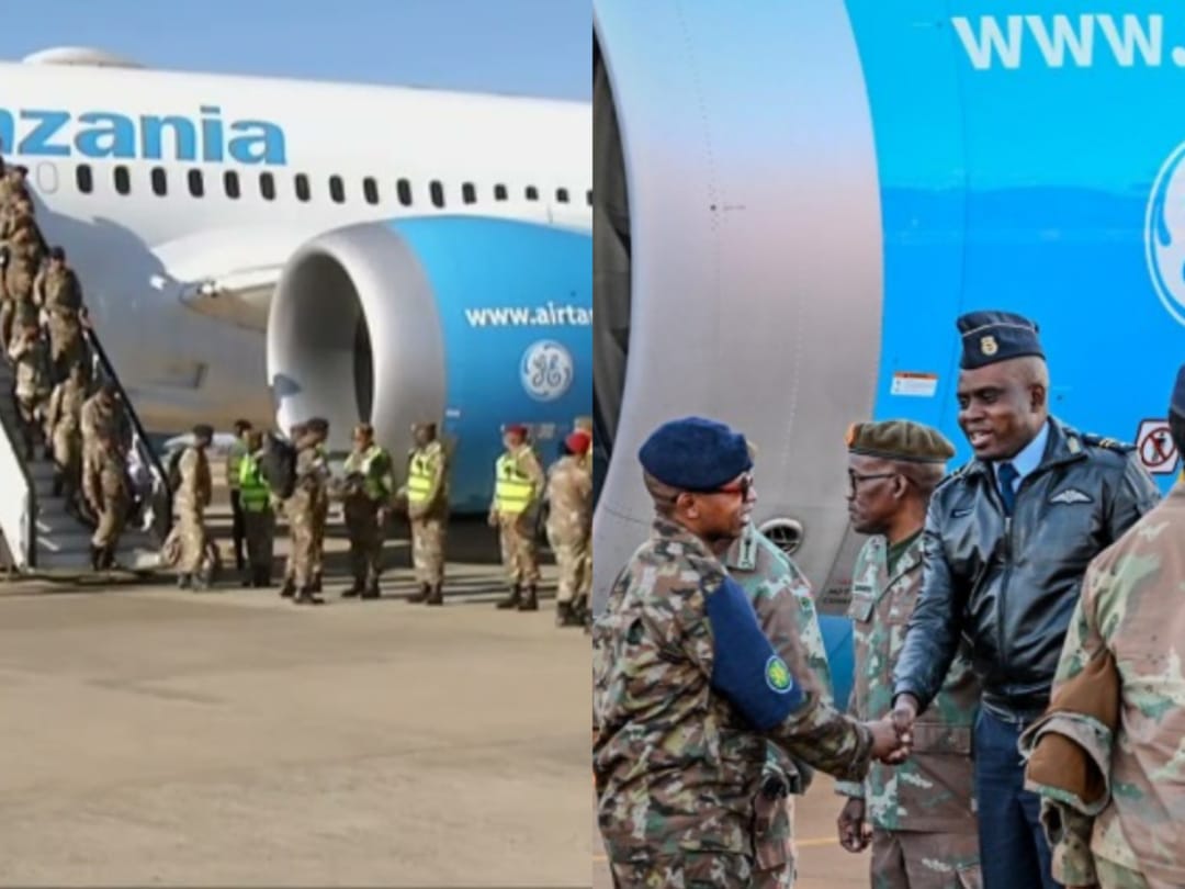 South African National Defence Force (SANDF) soldiers return home to Bram Fischer International Airport in Bloemfontein, having completed their dedicated deployment with the SADC peacekeeping mission in the Democratic Republic of Congo.