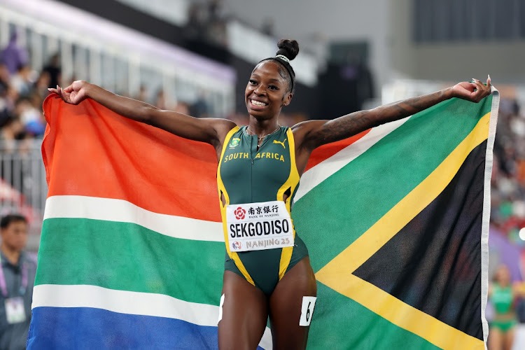 Prudence Sekgodiso powers to third in the 800m at the Stockholm Diamond League, adding to South Africa’s medal tally. Image: Cameron Spencer/Getty Images.
