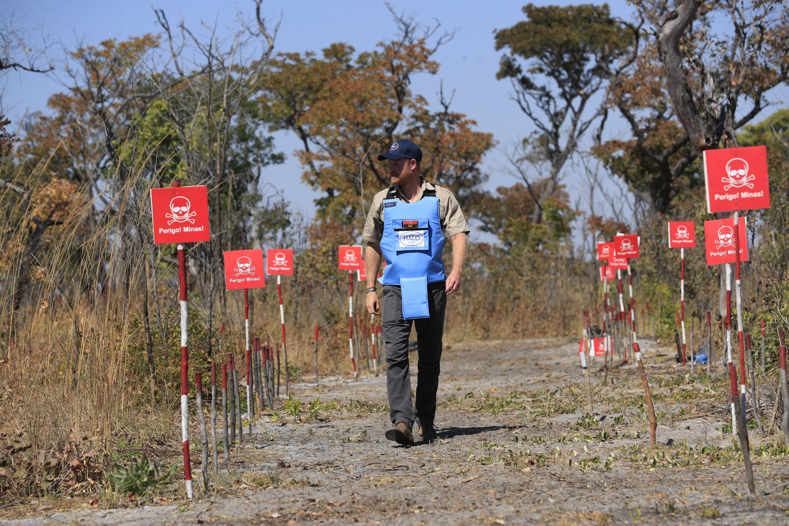 Prince Harry visits Angola to advance sis mother’s legacy on landmine clearance. Image: X/@The Halo Trust.