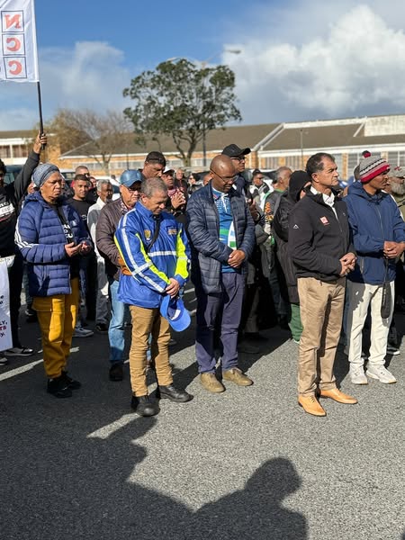 DA member and Western Cape Minister of Cultural Affairs and Sport, Ricardo Mackenzie, is one of the politicians photographed at the motorcade in Mitchells Plain on 6 July 2025