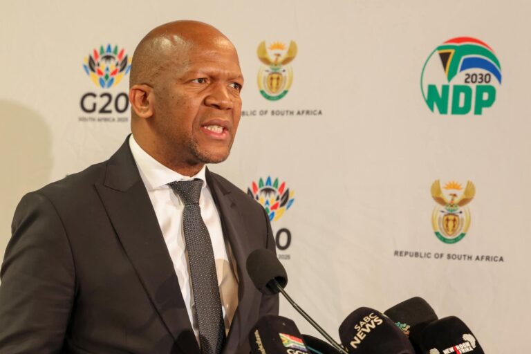 SASSA CEO, Mr. Themba Matlou, briefing the media about the social grant reviews that are being undertaken on targeted beneficiaries suspected of having additional sources of income that were not disclosed to the agency. Image: SASSA shared via Facebook.
