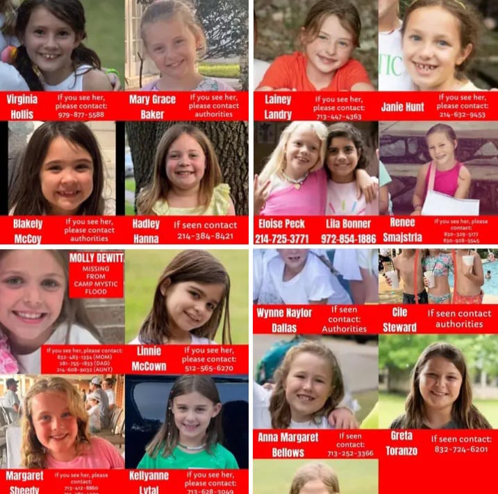 Some of the girls who are still missing and some who have been recently found deceased.